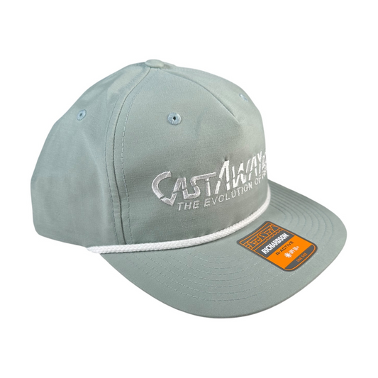 CastAway Rope Hat - Dusty Blue/White