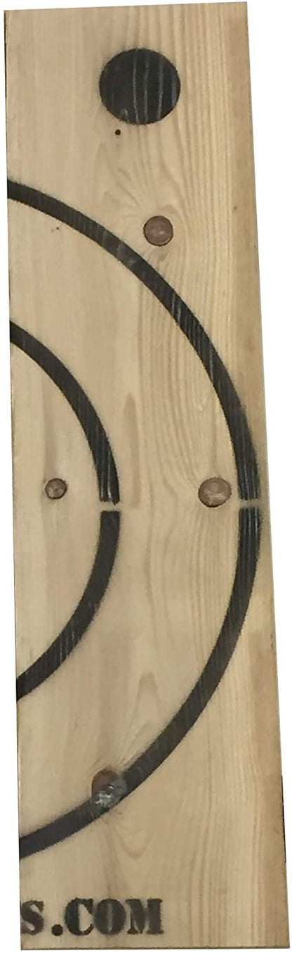 BIGshot Archery Wooden Axe Throwing Target with Bottle Opener