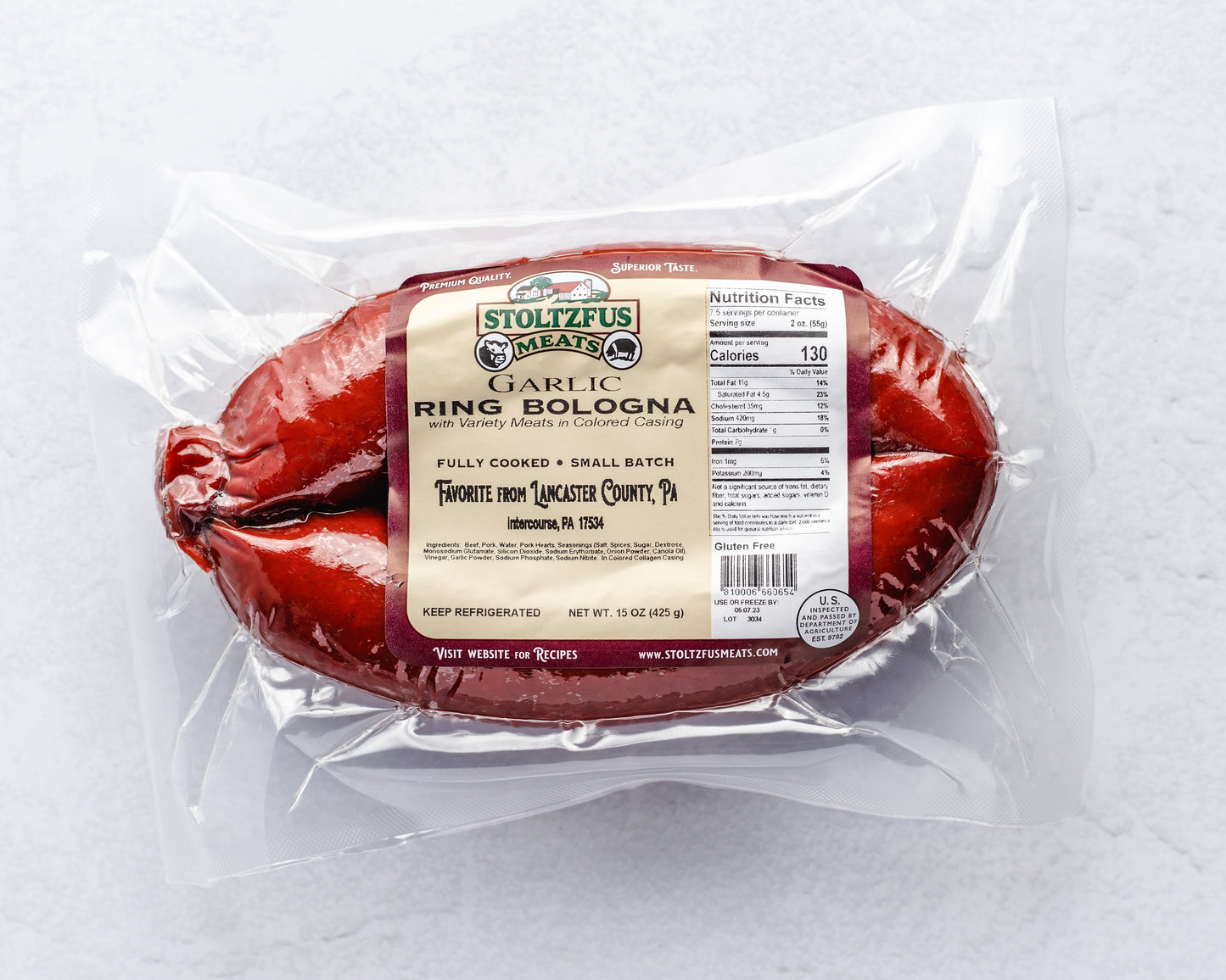 Stoltzfus Meats Ring Bologna