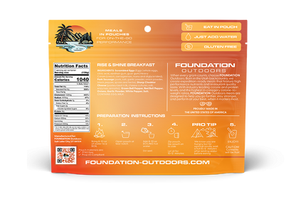 Foundation Outdoors Rise & Shine Breakfast Meal