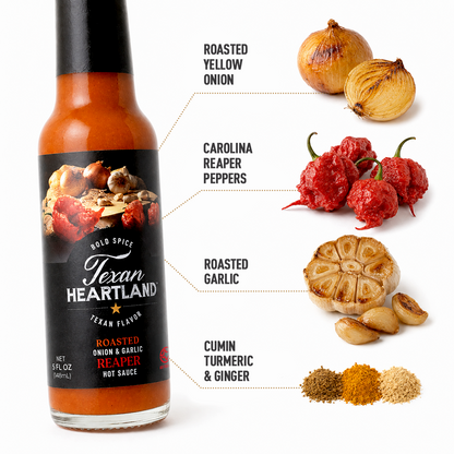 Texan Heartland Roasted Onion & Garlic Reaper Hot Sauce