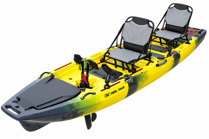 ReelYaks 13.8ft  Rocket Propeller Drive Tandem & Solo Modular Fishing Kayak | Propeller Drive | 550lbs Capacity | 3 Piece