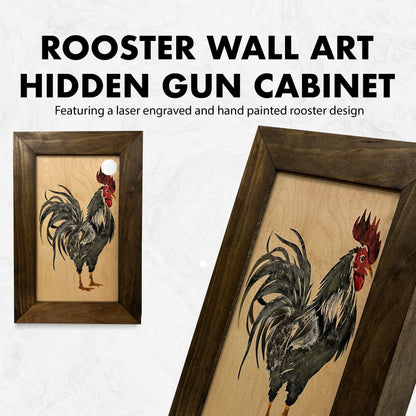 Bellewood Designs - Hidden Gun Cabinet Farmhouse Rooster