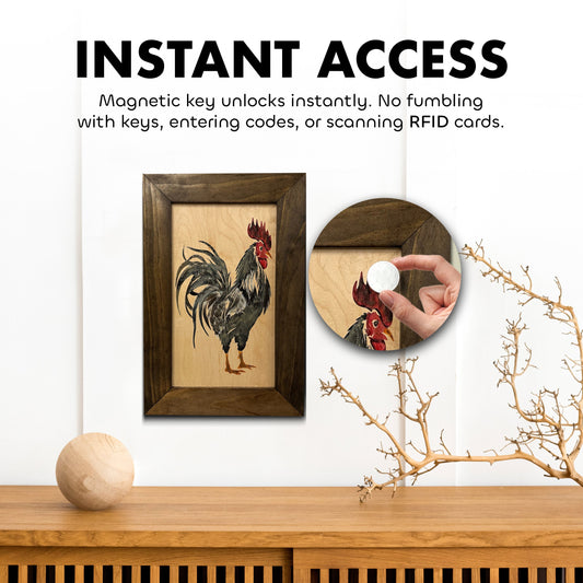 Bellewood Designs - Hidden Gun Cabinet Farmhouse Rooster