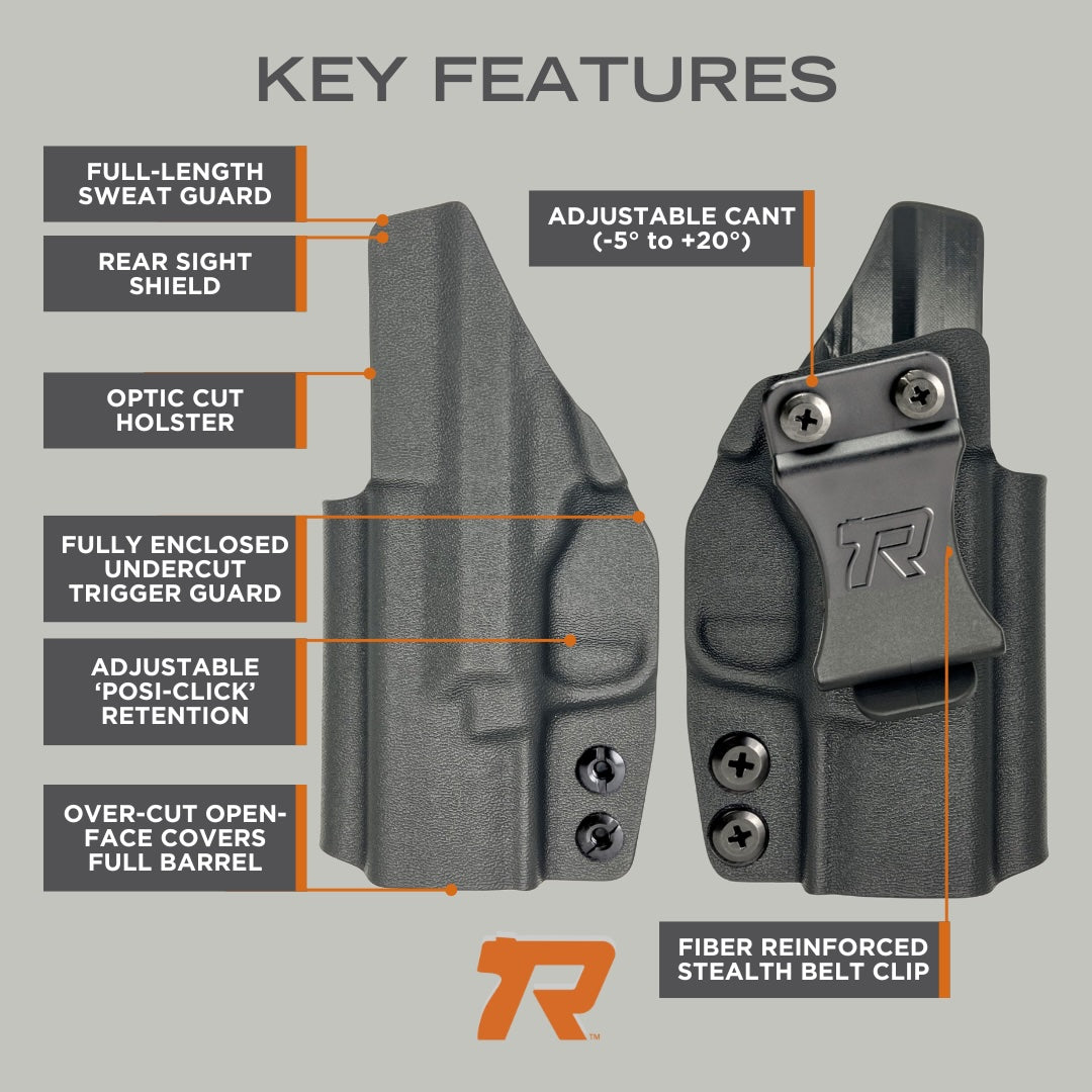 Rounded by Concealment IWB Holster fits: Glock 22 (Gen 5-6)