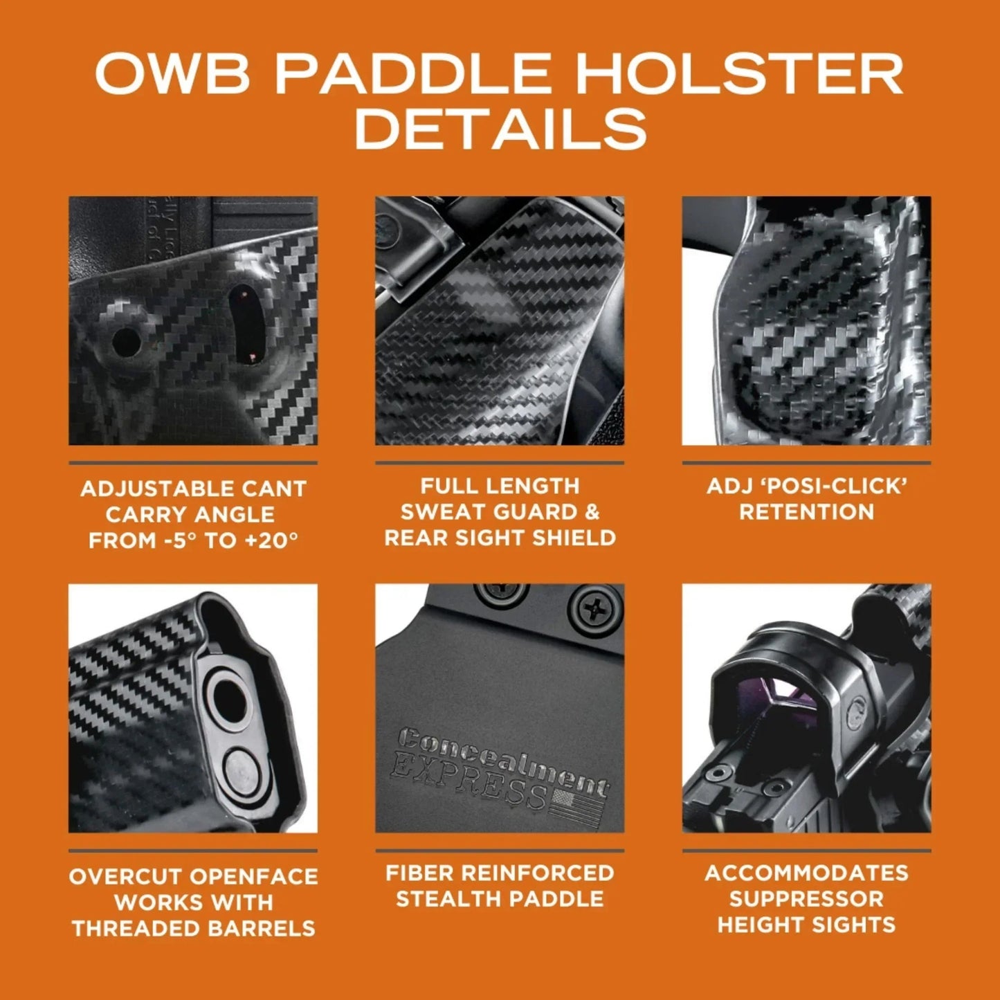 Rounded by Concealment Hi-Point C9 Paddle Holster