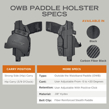 Rounded by Concealment Hi-Point C9 Paddle Holster