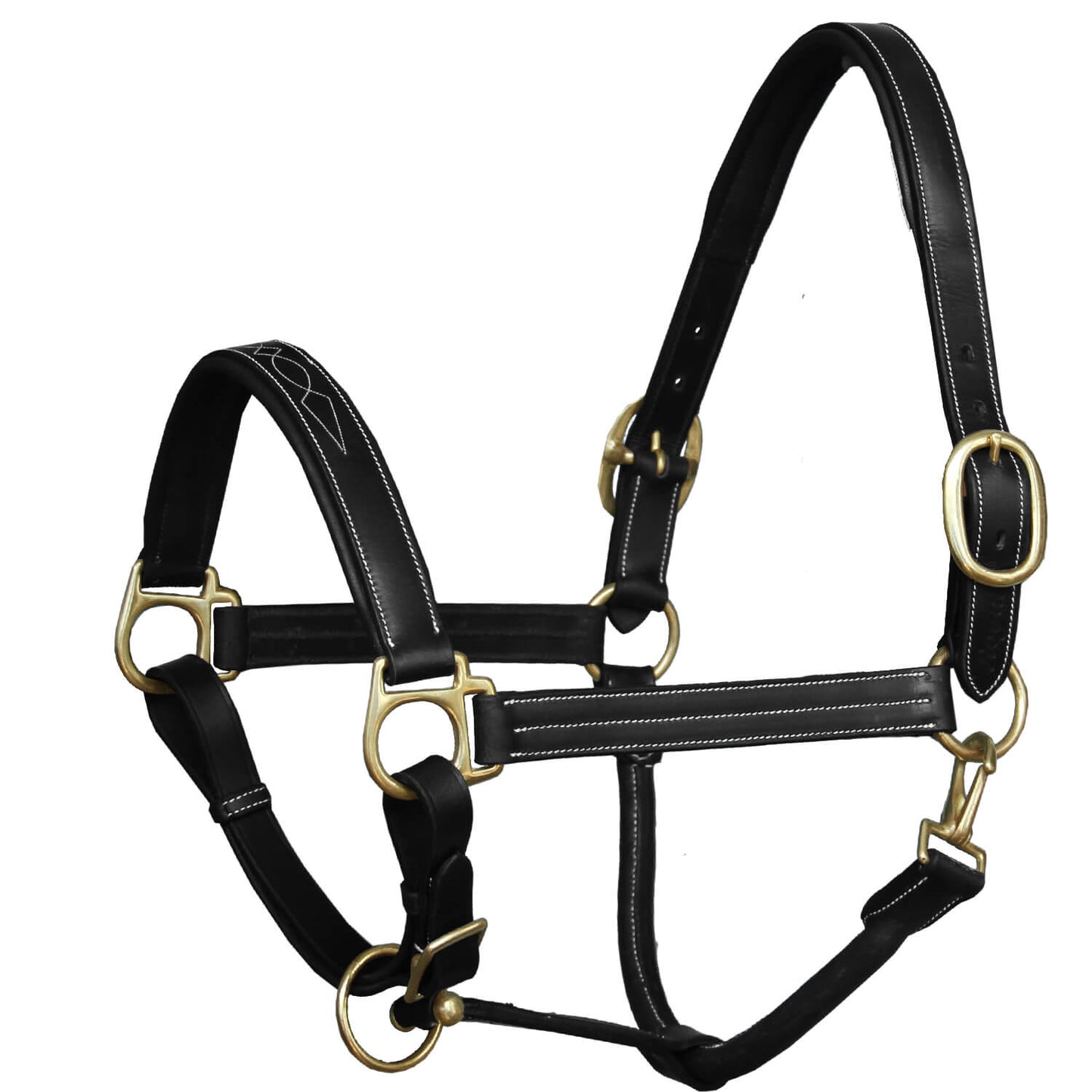 Bridles & Reins ExionPro Triple Stitched Halter - Brass Hardware