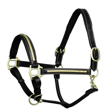 Bridles & Reins ExionPro Clincher Halter - Brass Hardware
