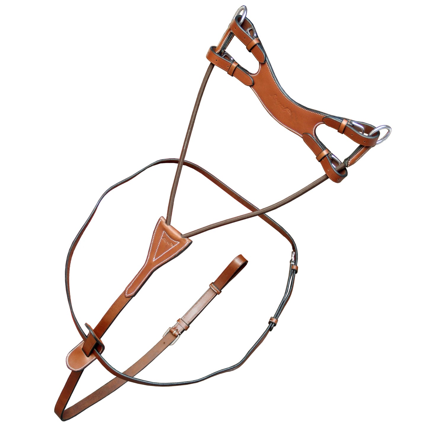 Bridles & Reins ExionPro Running Martingale with Round Elastic Fork
