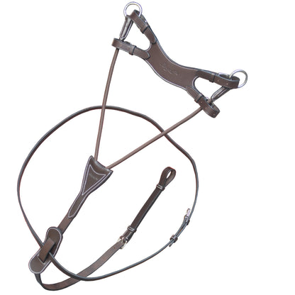 Bridles & Reins ExionPro Running Martingale with Round Elastic Fork