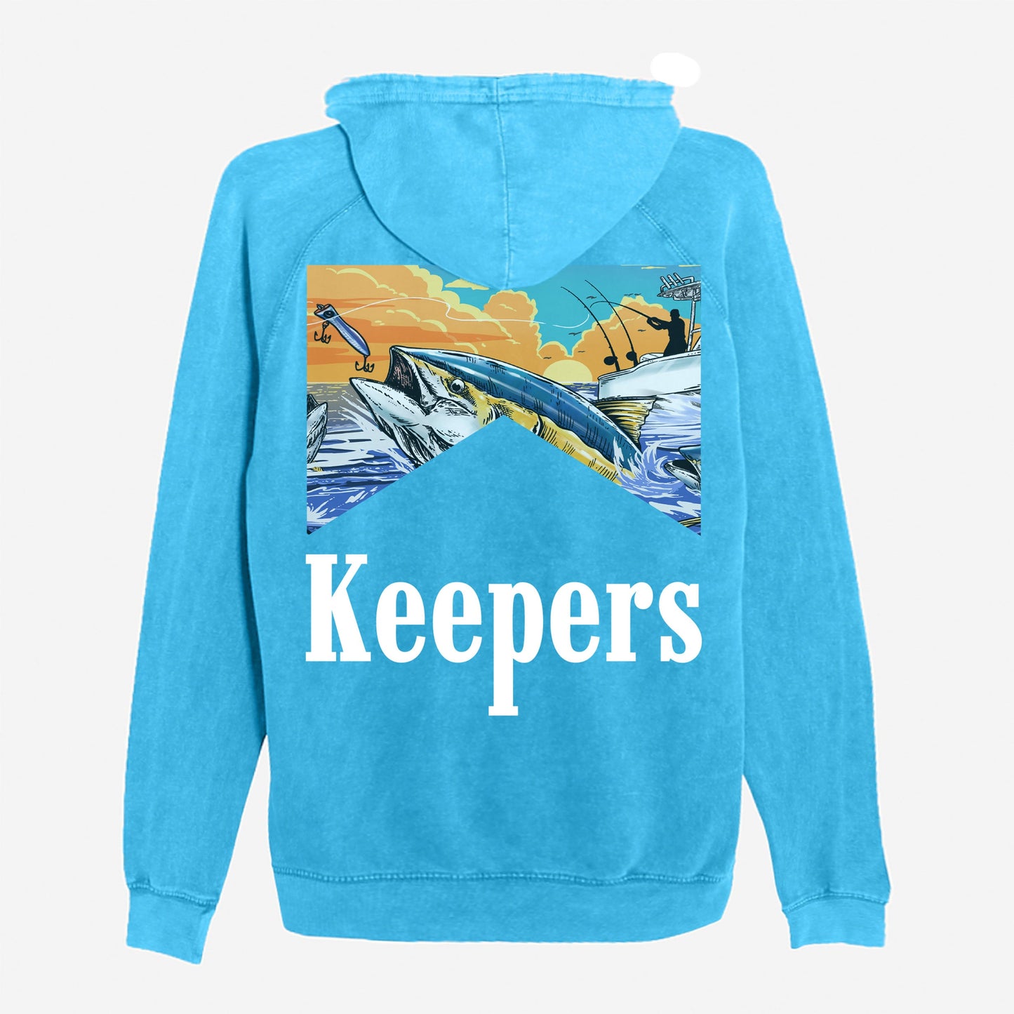 Keepers Only Co. Run & Gun Washed Blue Hoodie