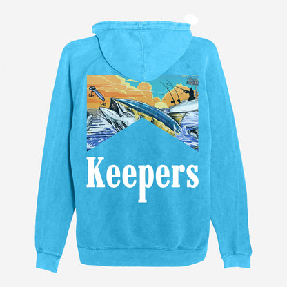 Keepers Only Co. Run & Gun Washed Blue Hoodie