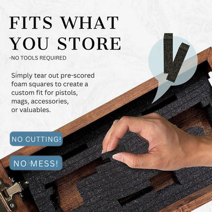 Bellewood Designs - Rustic Diamond Hidden Gun Cabinet – Ornate Concealment Coat Rack with Multi-Purpose Hooks