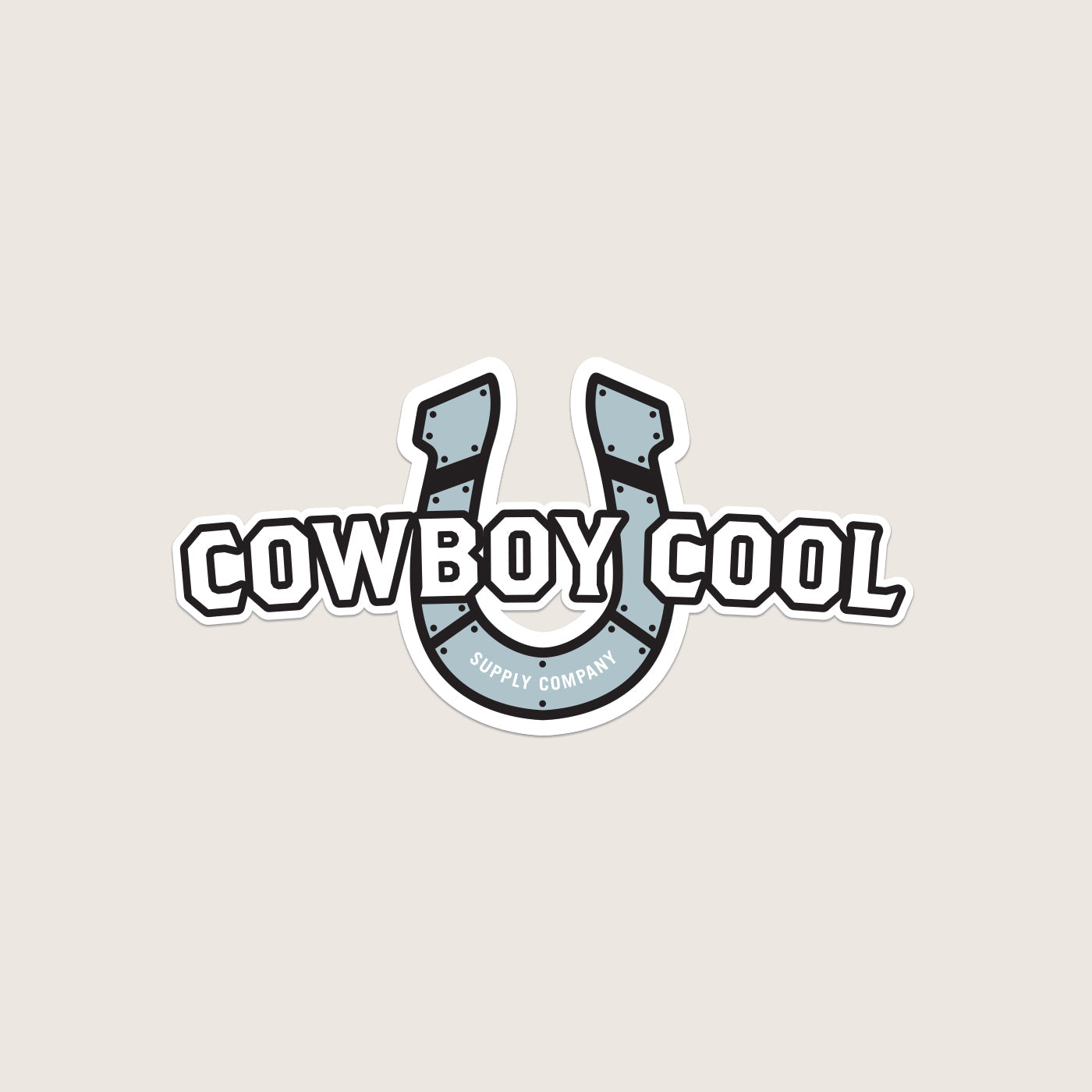 Cowboy Cool The Keg Sticker