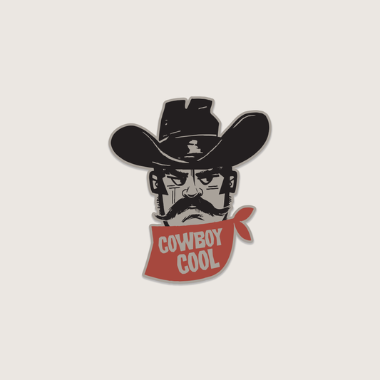 Cowboy Cool Bandit Sticker
