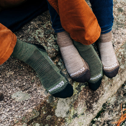 Minus33 Full Cushion - Mini Crew Wool Socks Mountain Heritage