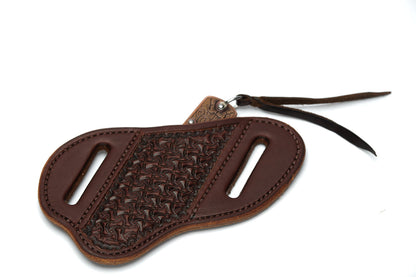 Texas Saddlery Chocolate Spider Knife Sheath