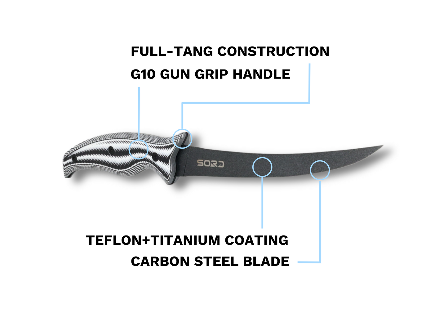 SORD 6" FILLET KNIFE - FLEXY