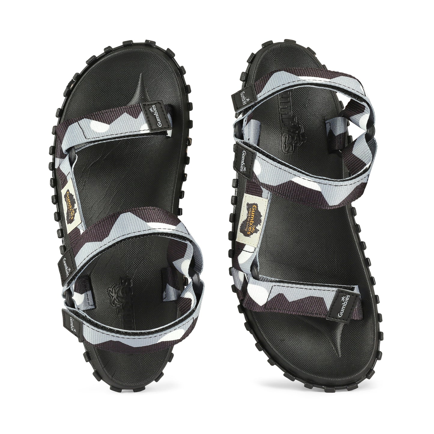 Gumbies Scrambler Sandals - Men's - Black & Grey