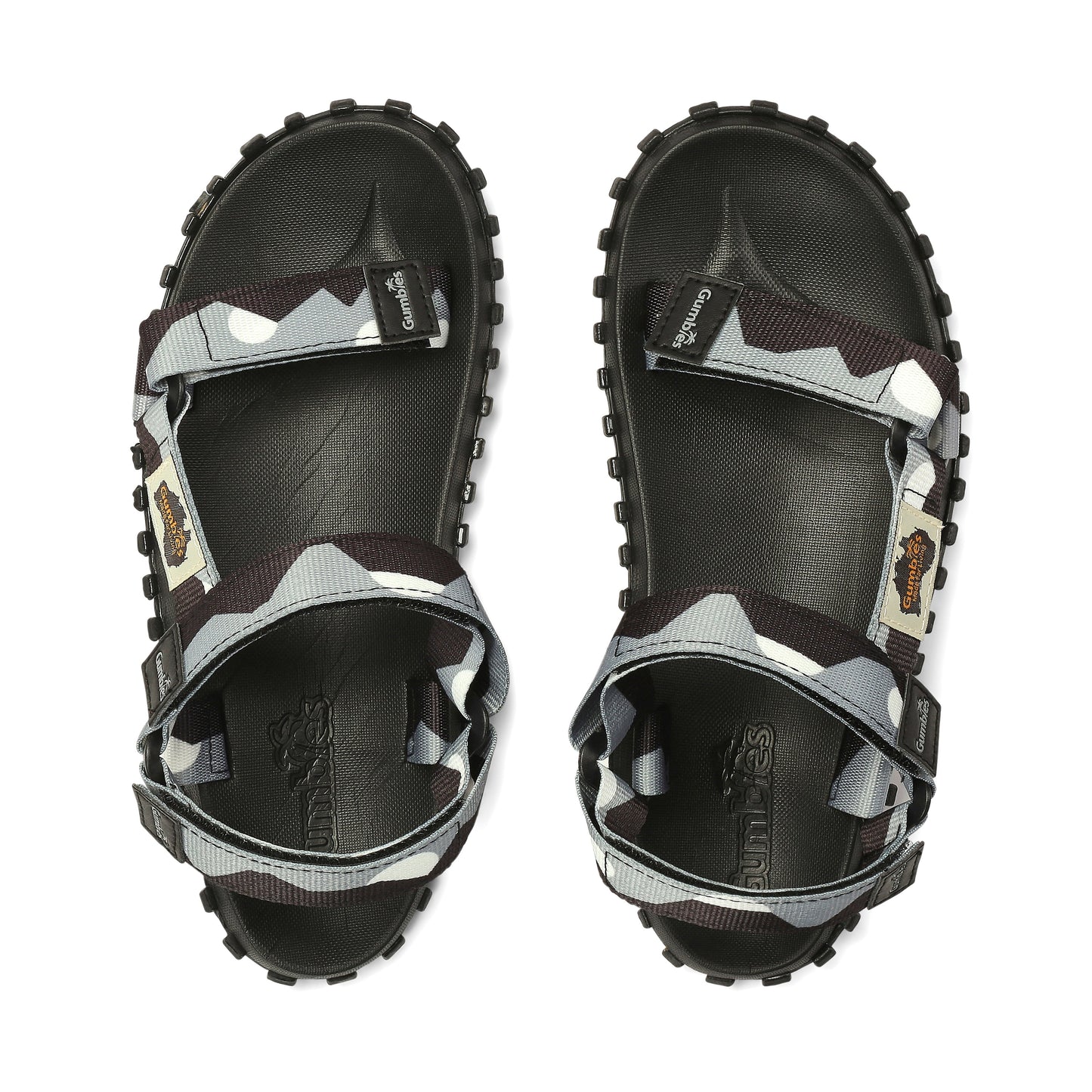 Gumbies Scrambler Sandals - Men's - Black & Grey