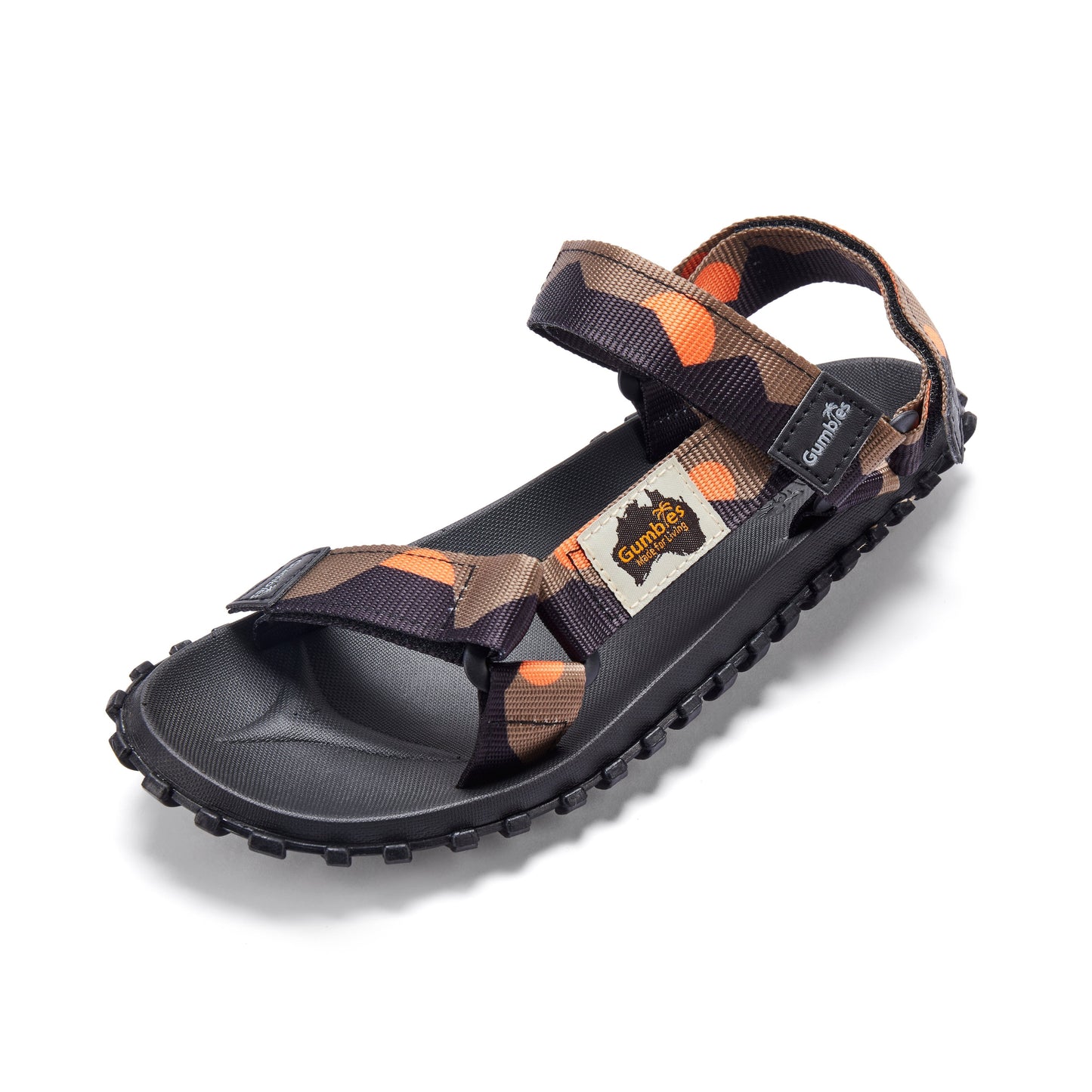 Gumbies Scrambler Sandals - Men's - Khaki & Orange