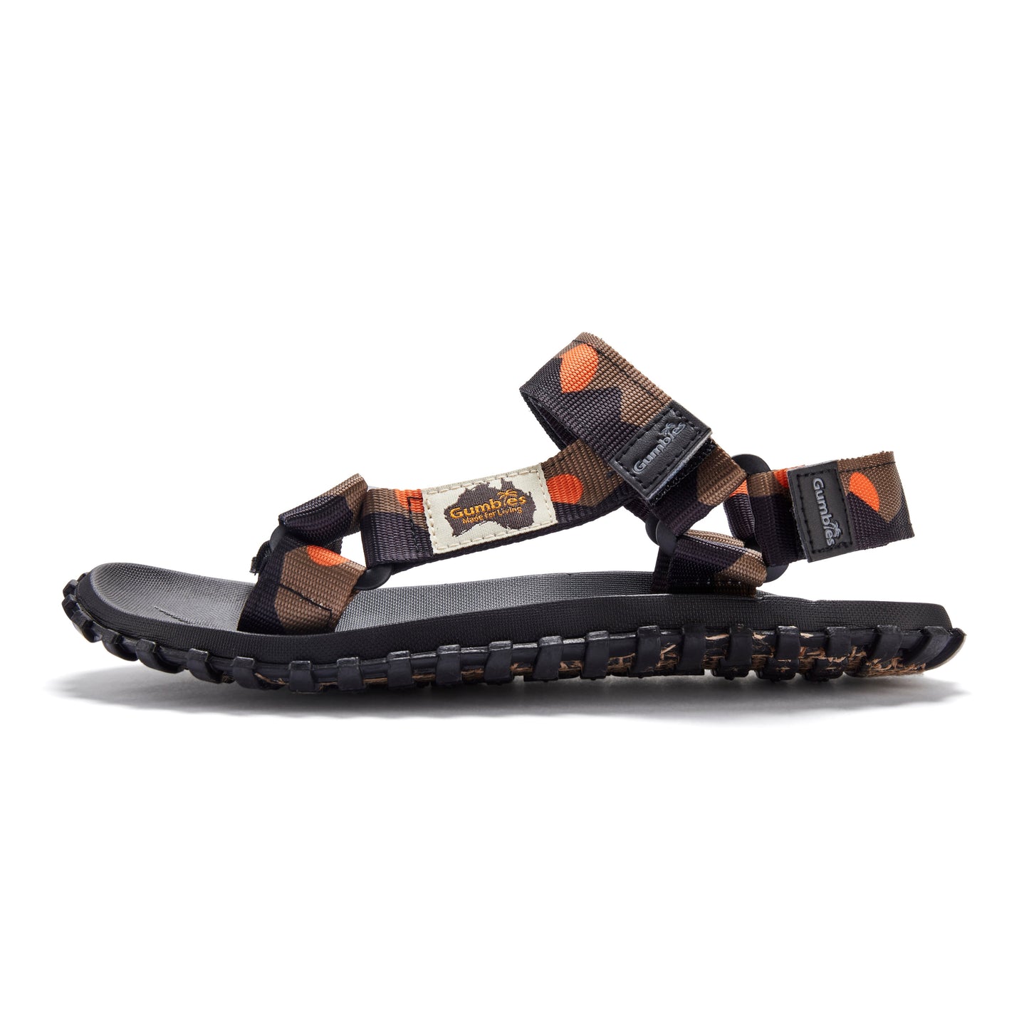 Gumbies Scrambler Sandals - Men's - Khaki & Orange