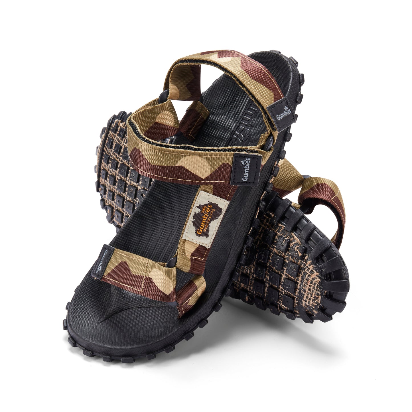 Gumbies Scrambler Sandals - Men's - Sand & Brown