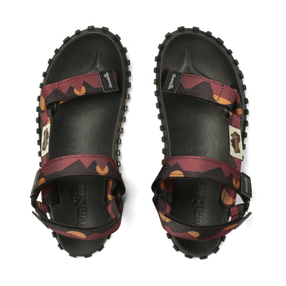 Gumbies Scrambler Sandals - Men's - Burgundy & Orange
