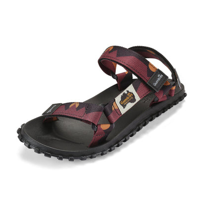 Gumbies Scrambler Sandals - Men's - Burgundy & Orange
