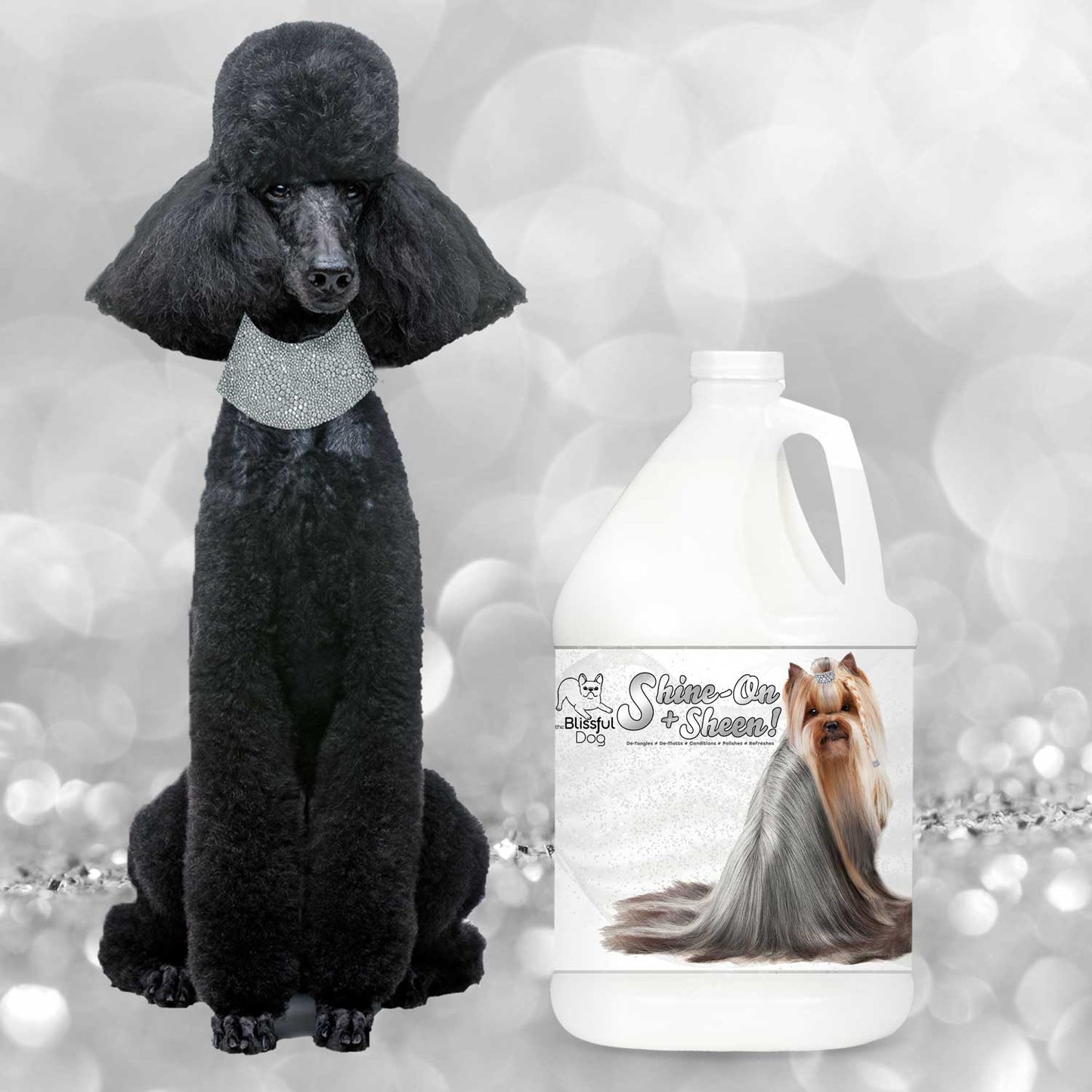 The Blissful Dog Shine-On+Sheen Dog De-Tangling Coat Spray