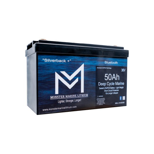 Monster Marine Lithium 36V 50Ah Trolling Battery Bluetooth MML-3650BT