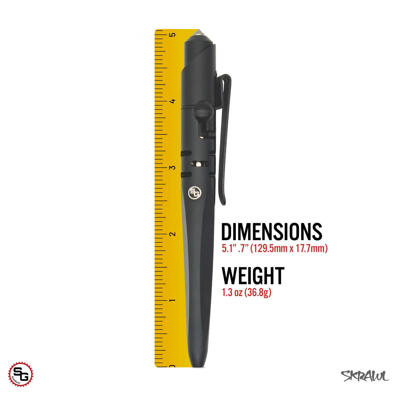 Clip & Carry SKRAWL Tactical Pen