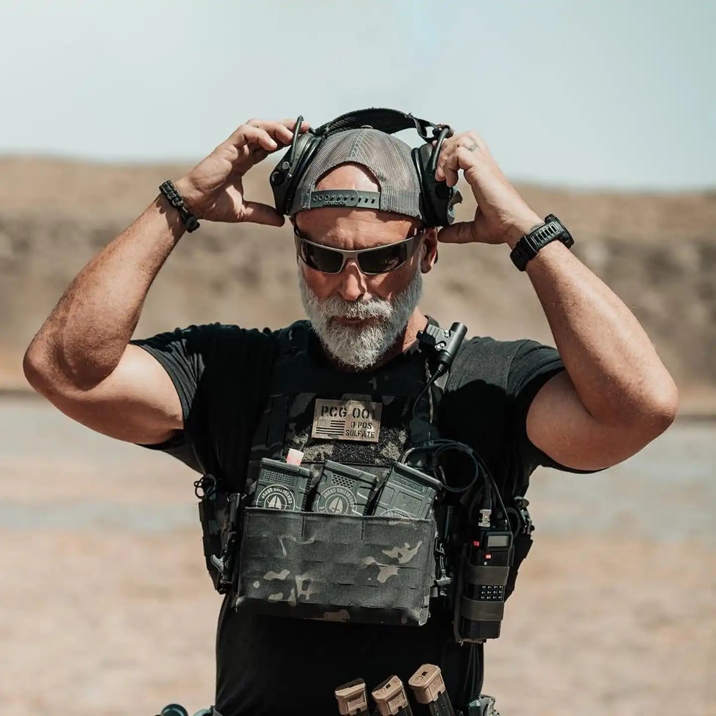 Outlaw Eyewear - Fugitive TAC Brushed GunMetal / Polarized ANSI Z87.1-2015
