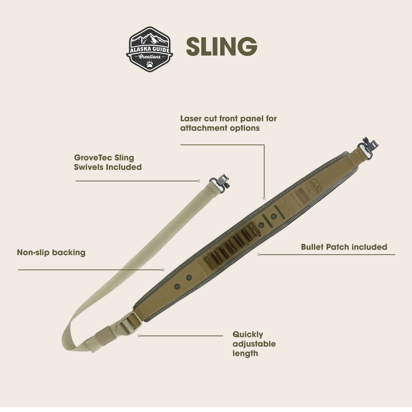 Alaska Guide Creations Rifle Sling
