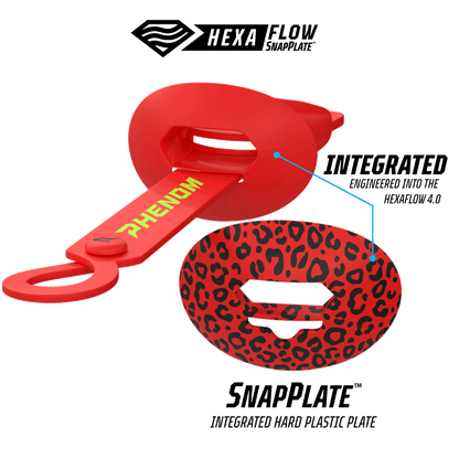 Phenom Elite HexaFlow 4.0 SnapPlate™ Mouthguard - Red Leopard
