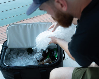 AO Coolers Stow-N-Go Canvas 38 Can Cooler - Ocean