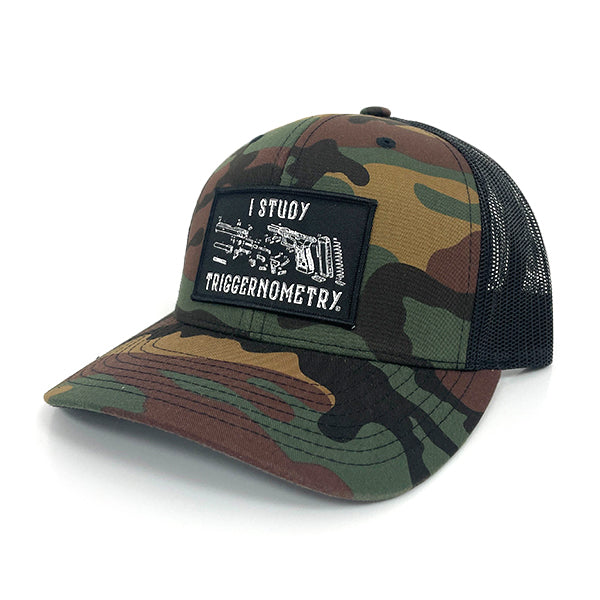 Shield Republic I Study Triggernometry Woven Patch Hat