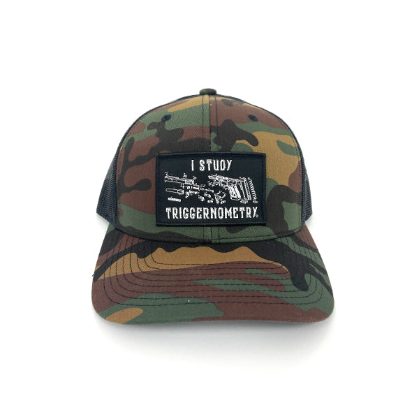 Shield Republic I Study Triggernometry Woven Patch Hat