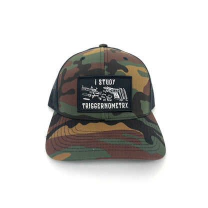 Shield Republic I Study Triggernometry Woven Patch Hat