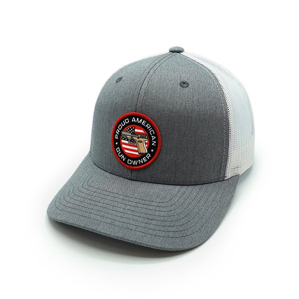Shield Republic Proud American Gun Owner Woven Patch Hat