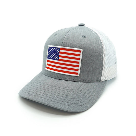 Shield Republic USA Flag Woven Patch Hat