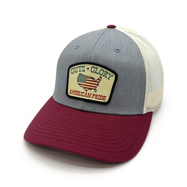 Shield Republic Guts Glory American Pride Woven Patch Hat