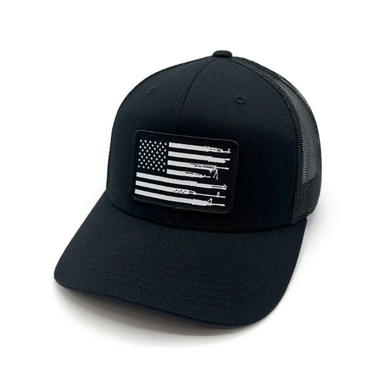 Shield Republic Firearm Flag Woven Patch Hat