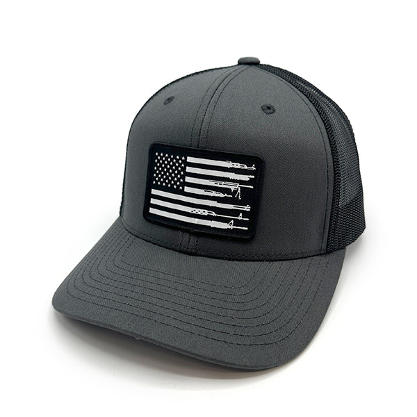 Shield Republic Firearm Flag Woven Patch Hat