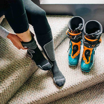 Minus33 Lightweight - Over The Calf Wool Snowboard Socks MountainHeritage Elite