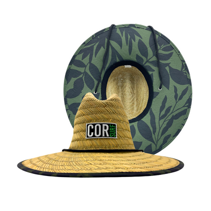 COR Surf Straw Beach Lifeguard Sun Hat - Kona Green
