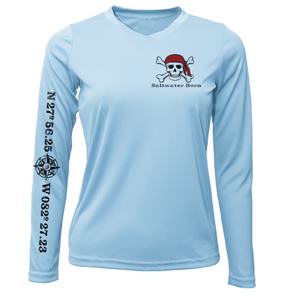 Saltwater Born "All for Rum and Rum for All" Women's Long Sleeve UPF 50+ Dry-Fit Shirt