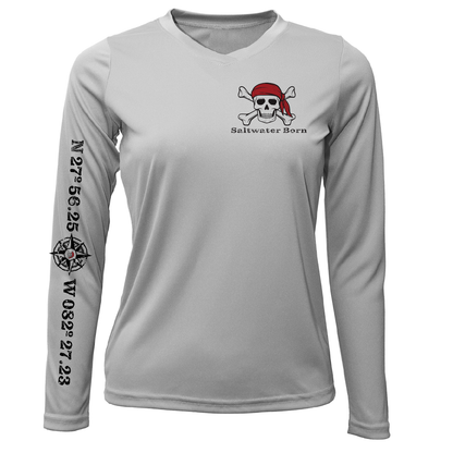 Saltwater Born "All for Rum and Rum for All" Women's Long Sleeve UPF 50+ Dry-Fit Shirt