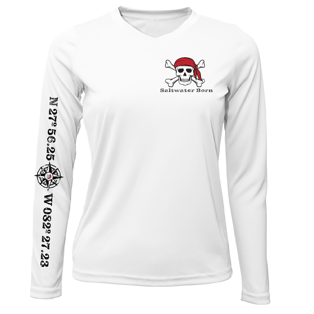 Saltwater Born "All for Rum and Rum for All" Women's Long Sleeve UPF 50+ Dry-Fit Shirt